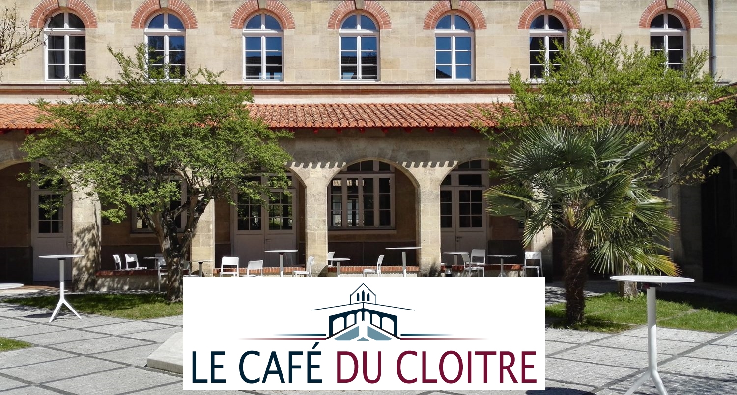 vue du cloître du Salon de thé - coffee shop à Bordeaux