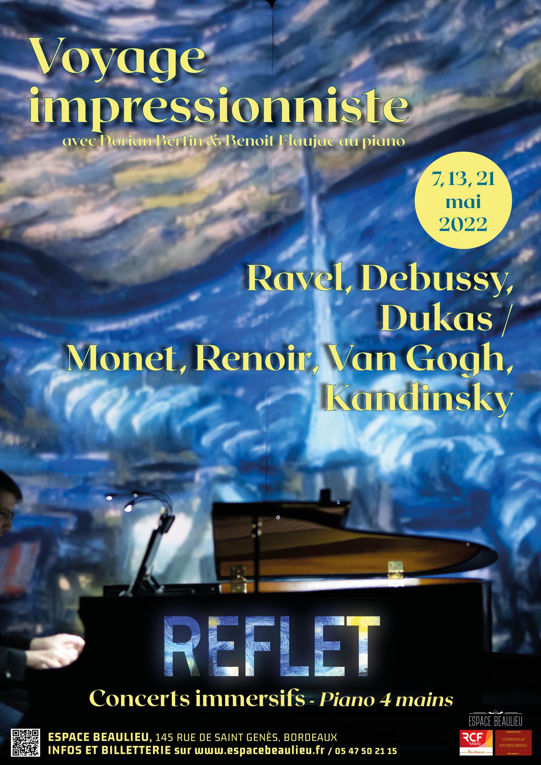 REFLET – Concert immersif de piano 4 mains