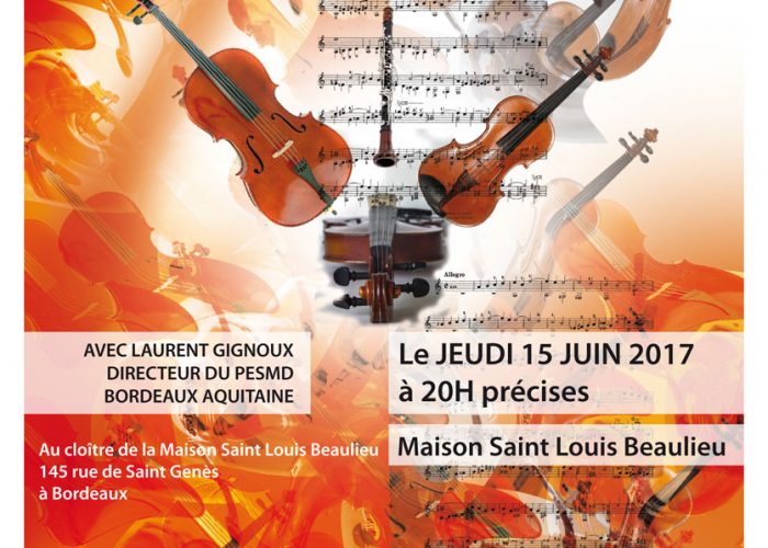 Concert du 15 juin du Quatuor du PESMD